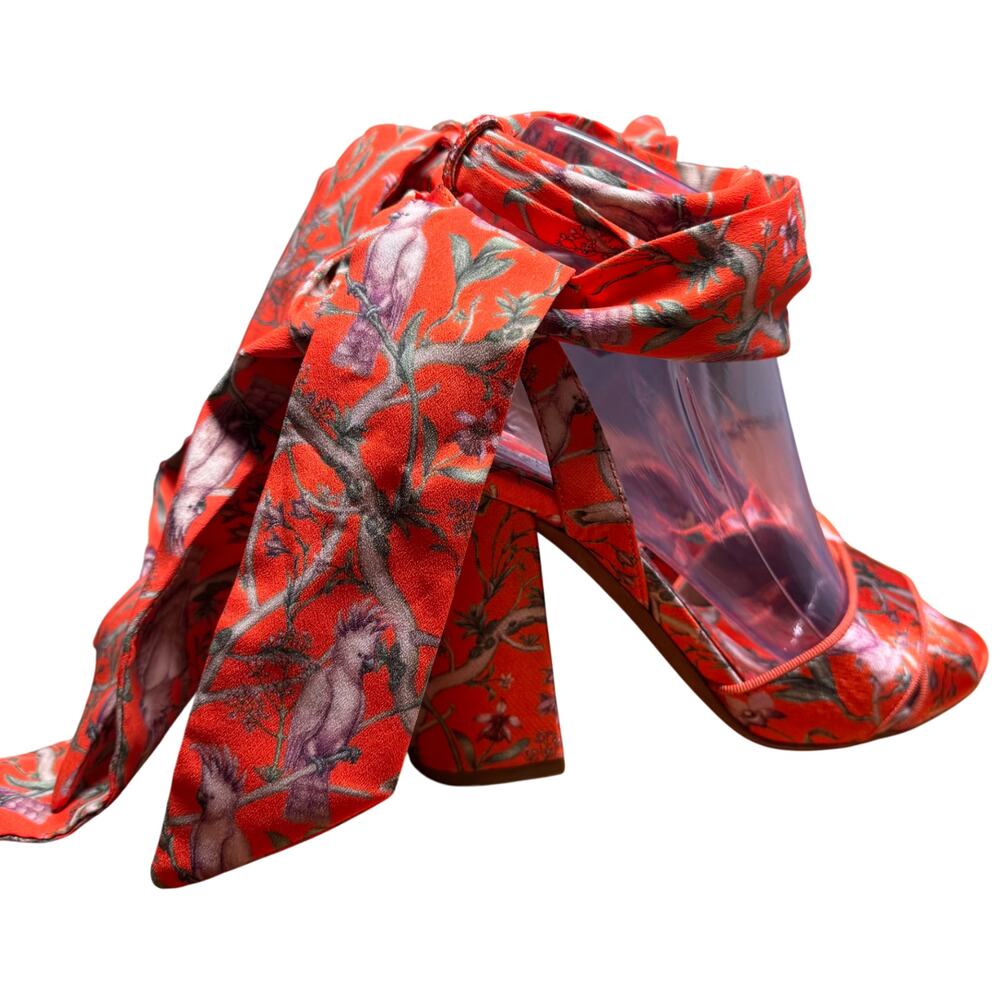 TABITHA SIMMONS X Johanna Ortiz Women's 37.5/US 7 Wrap Tie Heel Sandals Italy - Picture 6 of 16